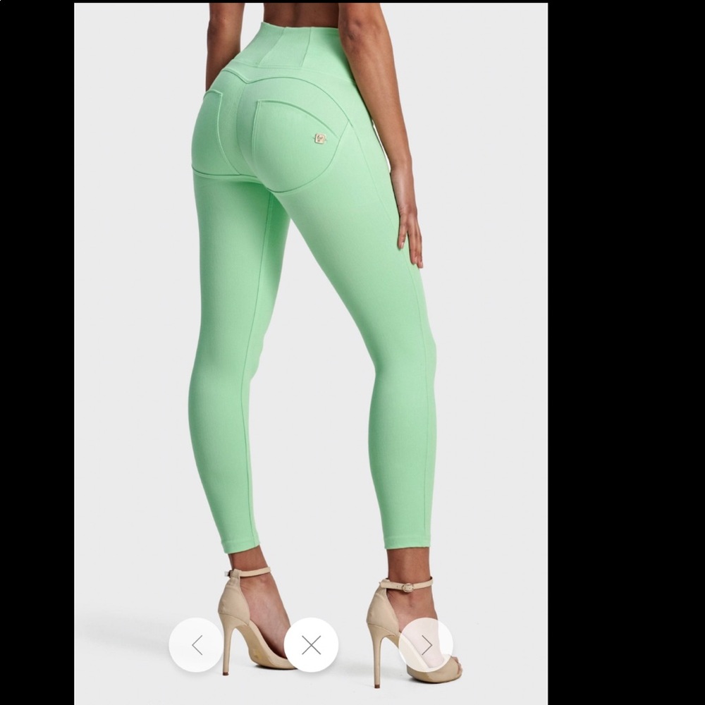 Freddy pants. Mint color is stunning. Never worn. Runs really small.
